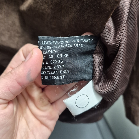 Women's Brown Suede Jacket - Picture 5 of 10